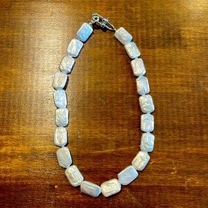 Baroque Pearl 16.5” necklace. Silver clasp